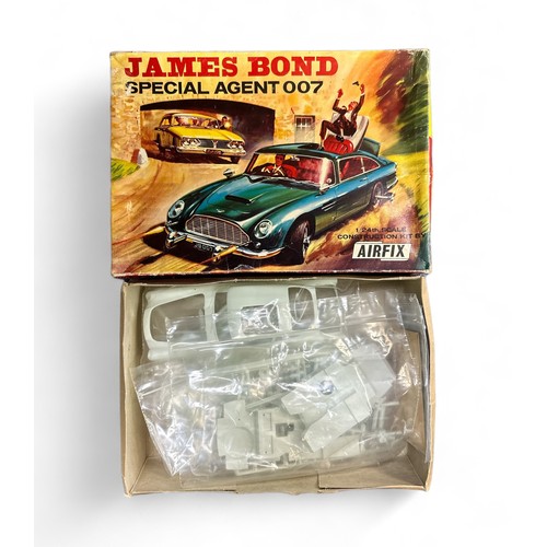 665 - Airfix 1/24th scale James Bond Aston Martin DB5 No. 823, rare unmade and unpainted plastic model kit... 