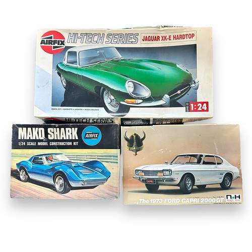 669 - Airfix 1/24th scale unmade Car kits, generally excellent to good plus in good plus or better boxes, ... 