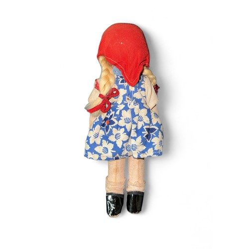 464 - Made in Germany folk dressed doll, generally excellent to good plus in good plus box with printed pa... 