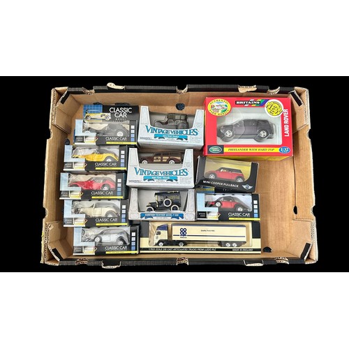 15 - Diecast misc. collection, generally excellent in excellent to good plus boxes, with Britains 1/32nd ... 