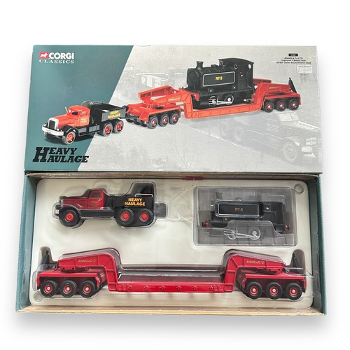 51 - Corgi Heavy Haulage Annis & Co Ltd Diamond T Ballast with Girder Trailer and Locomotive load No. 310... 