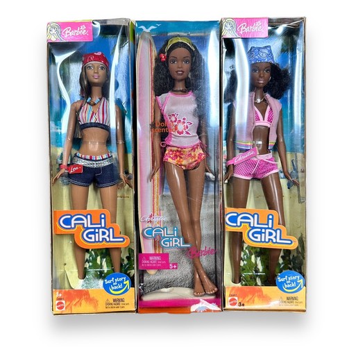 438 - Barbie 2000s onwards Cali Girl trio, generally excellent in excellent to good plus window boxes, wit... 