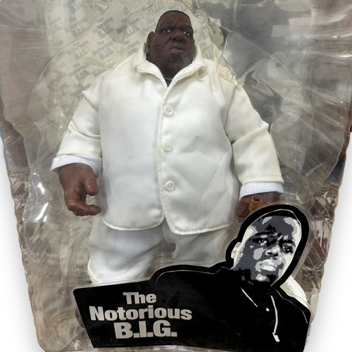 460 - Mezco 2006 Notorious B.I.G beige suit No. 33400, approx. H22cm/9