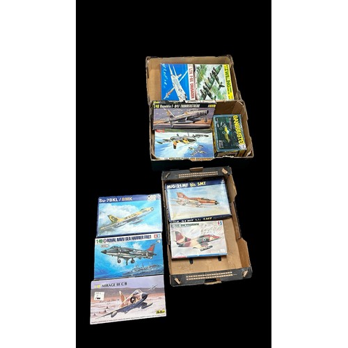 682 - 1/48th scale aircraft model kit collection, mainly unmade and unpainted plastic kits, generally exce... 