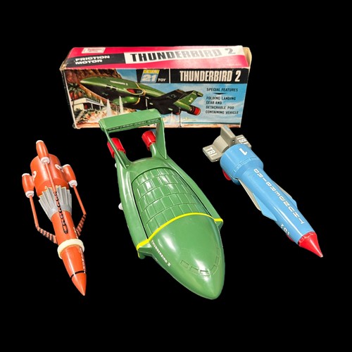 430 - TV21 Thunderbirds 1960s onwards toy collection, with Thunderbird 2 including pod (without Thunderbir... 