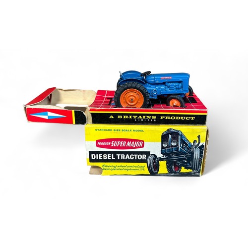 24 - Britains Ford Super Major 5000 Diesel Tractor No. 9527, generally excellent in excellent to good plu... 