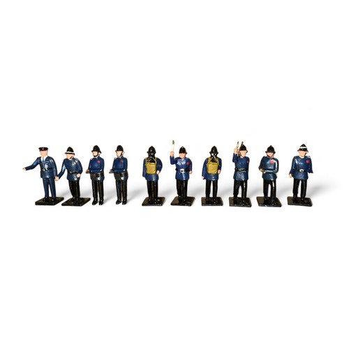 251 - Dinky Fire Station Personnel No. 8, unboxed set of 6 poses (10), generally excellent to good plus. P... 