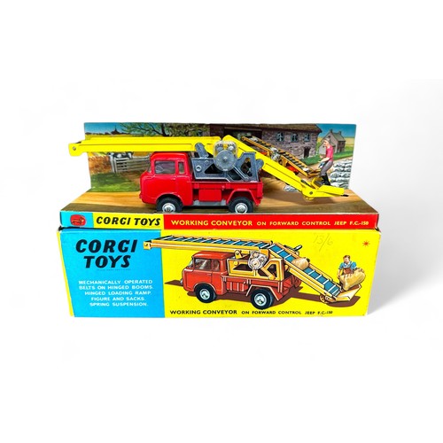 52 - Corgi FC Jeep Working Conveyor No. 64, generally excellent to good plus (black rubber belt appears i... 