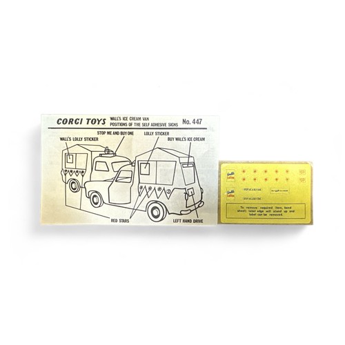 186 - Corgi No. 447 Wall's Ice Cream Ford Thames, generally excellent in good plus box (some crushing and ... 