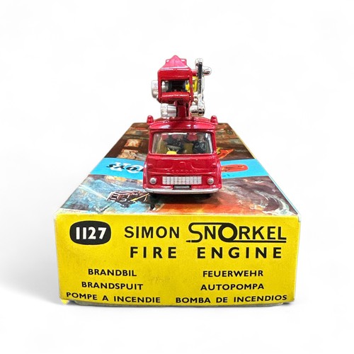 218 - Corgi Bedford Simon Snorkel No. 1127, generally excellent in excellent lift-off lid box and polystyr... 