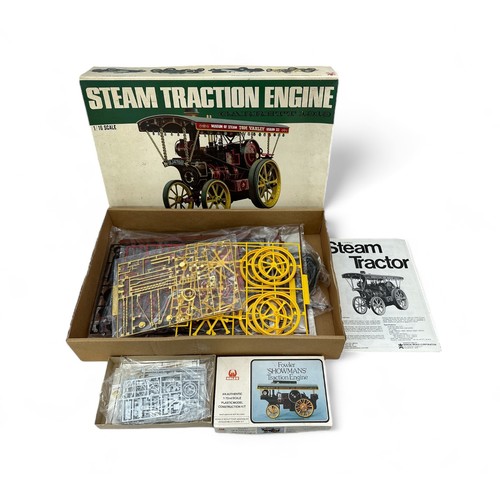 677 - Bandai 1/16th scale 1919 Garrett Steam Traction Engine No. 8026, unmade, on sprues, mostly in sealed... 