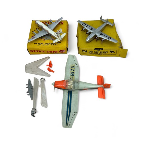 248 - Dinky 1950 onwards aircraft pair, generally good plus in good or better boxes, with Avro York G-A GJ... 