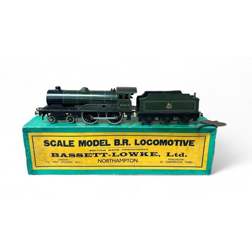 518 - Bassett-Lowke O gauge clockwork with key BR green 62453 Prince Charles 4-4-0 locomotive and tender N... 