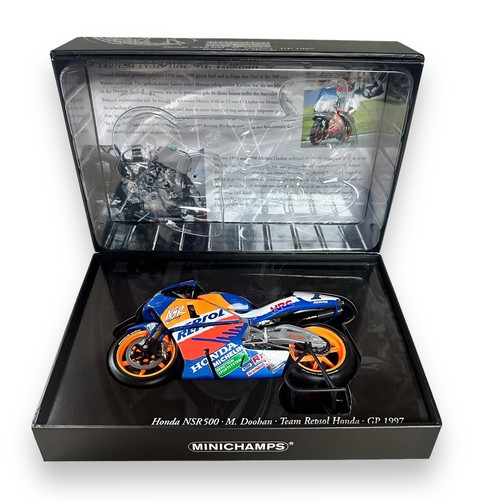 319 - Minichamps 1/12th scale 1997 Honda NSR500 M Doohan No. 122 976101 (Classic Bike series No. 39), gene... 