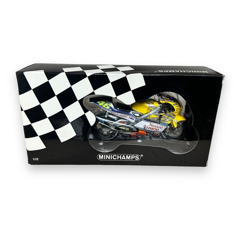 335 - Minichamps 1/12th scale Honda NSR 500 2001 V Rossi No. 122 016146, generally excellent in excellent ... 