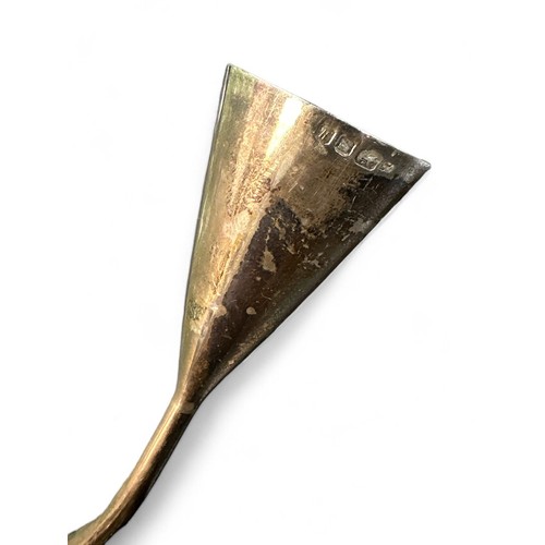 83 - Silver ended toddy and silver candle snuffer by Paul Harrison, London, 1982. (2)