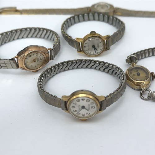 61 - A range of seven vintage watches by Ingersoll, Smiths, Timex, Sekonda etc