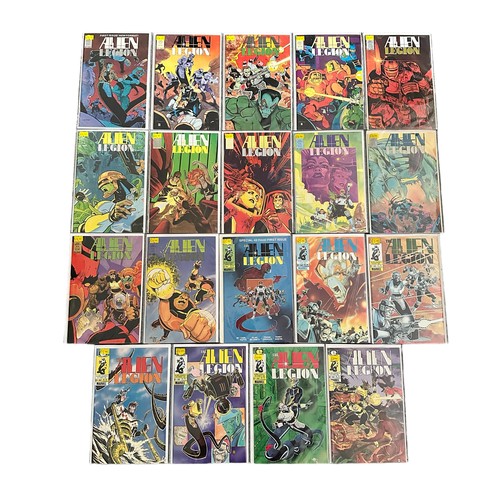 489 - Epic Comics Alien Legion 1980s Nos 1-12: The Alien legion 1984 Nos 1-5, 11, 16: All 19 comics are ba... 