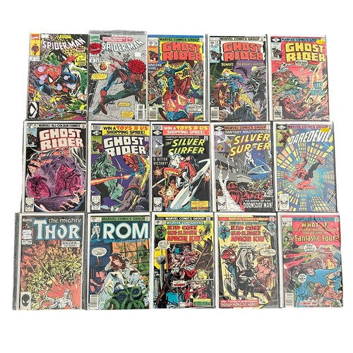 528 - Selection Of Marvel Comic Titles to include: 
Spider-man 1990 No 4: 1994, No46: Ghost Rider 1970/80s... 