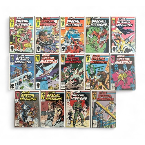 532 - Marvel Comics G.I.Joe Special Missions 1980s Nos 1-14: All 14 comics are bagged & boarded, NM.