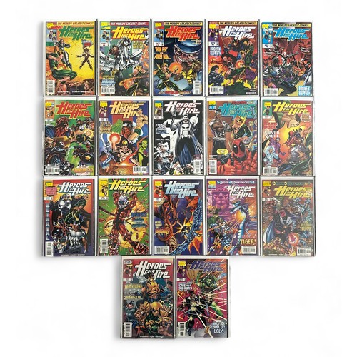 533 - Marvel Comics Heroes For Hire 1990s Nos 2-18. All 17 comics are bagged & boarded, NM