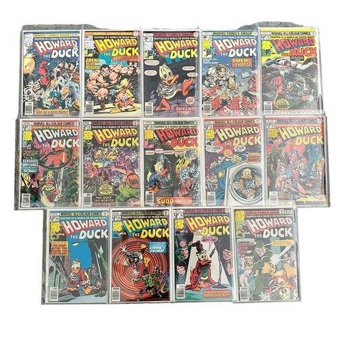 572 - Marvel Comics Howard The Duck 1970s Nos 4, 5, 12, 13, 16-18, 20, 21, 23-26, 28: All 14 comics are ba... 