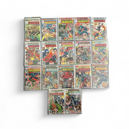 578 - Marvel Comics The Invaders 1970s Nos 2, 3, 13, 16, 17, 22, 26: All 7 comics are bagged & boarded in ... 