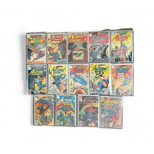 517 - DC Action Comics 1970s Nos 415, 416, 442, 463, 469, 472, 476, 477, 478, 479, 480, 482, 493, 499. All... 