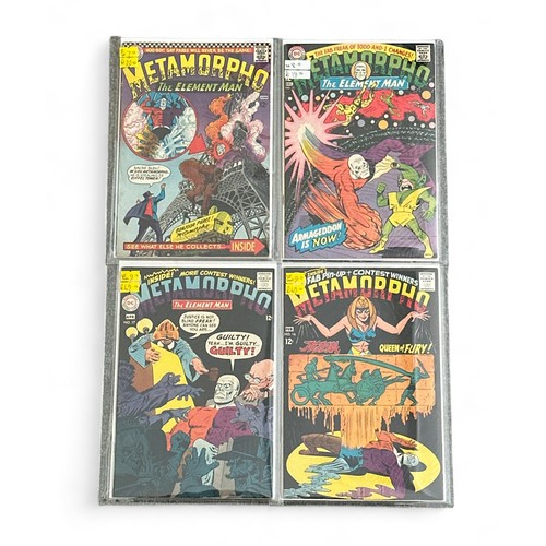 520 - DC Comics Metamorpho The element Man 1960s Nos 6, 15, 16, 17: All 4 comics are bagged & boarded in m... 