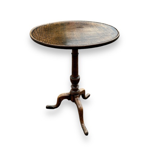 483 - 19th Century Oak tripod table. Height 70cm, Diameter 52cm.