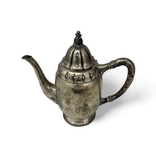 111 - Danish early 20th Century Art Nouveau silver coffee pot by O. Dahl, with three tower mark above 1922... 