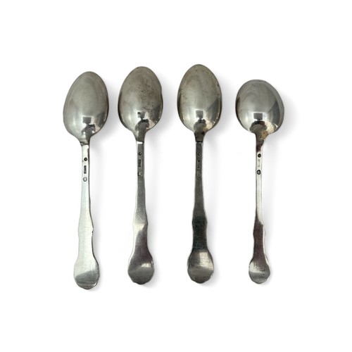 115 - Danish Early 20th Century silver serving spoons by O. Dahl, three dated for 1920 and a smaller one d... 