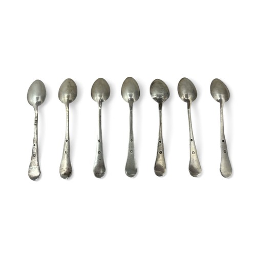 117 - Danish early 20th Century range of silver teaspoons, by E. Ekøie 1922 (4), Pø & two others. All havi... 