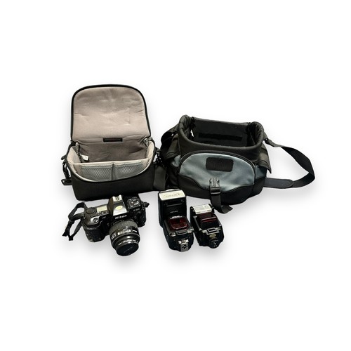 151 - Nikon F801 Film Camera with SB-900 Flash & Accessories. Nikon camera includes 35-70mm f4.5 AF Nikkor... 