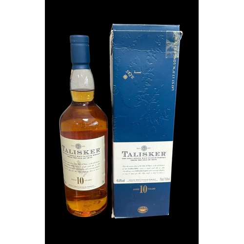 139 - Talisker Single Malt Whiskey 75cl Bottle & Box. Sealed and unopened bottle. Box in fair condition. T... 