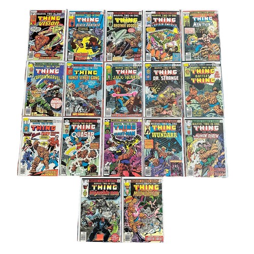 561 - Marvel Comics Two-In-One 1970s Nos 39-43, 45, 47-51, 53, 55, 57, 59, 60, 62: All 17 comics are bagge... 