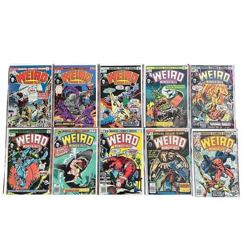 559 - Marvel Comics Weird Wonder Tales 1970s Nos 8, 10, 12, 13, 14, 15, 16, 17, 19, 22: All 10 comics are ... 