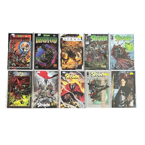 488 - Image Comics Spawn: Spawn Blood Feud 1995 Nos 1, 3 o set of 3: Curse of The Spawn 1996 No 15: Spawn ... 