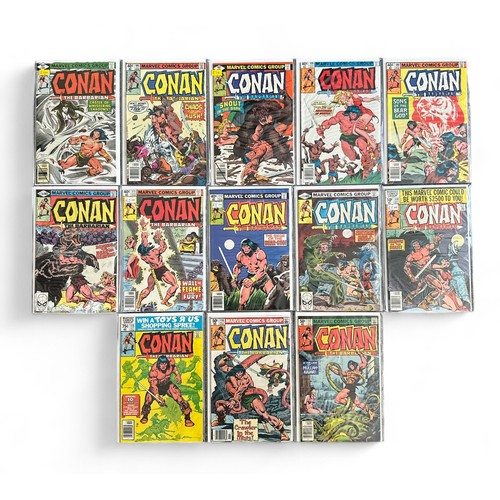 553 - Marvel Comics Conan The Barbarian 1970/80s Nos 105-117: All 13 comics are bagged & boarded, NM.