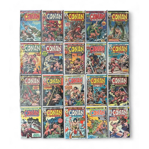 551 - Marvel Comics Conan The Barbarian 1970S Nos 39-44, 46-57, 60, 61: All 20 comics are bagged & boarded... 