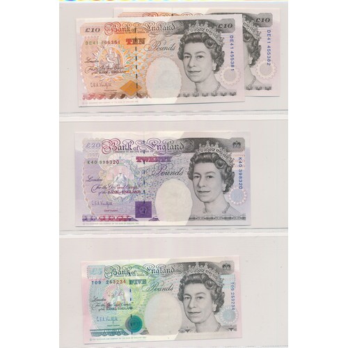 386 - GB Banknotes Somerset, Gill & Kentfield (15), with Somerset £50 B51, £20 H07, 18A, £10 AN68, £5 LW01... 