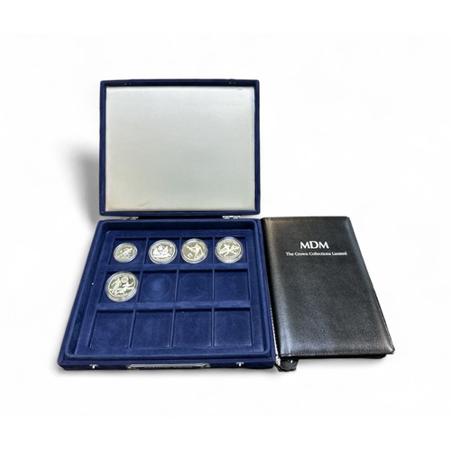 326 - 1996 Olympic Games encapsulated silver proofs FDC (5), with Niue $5 1992, Tonga one pa'anga 192, Sam... 