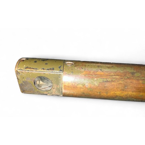 107 - British First World War R & J Beck Ltd. Mk IX trench periscope,  turned wooden grip, dated 1917, app... 