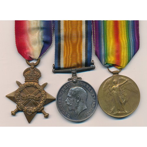 9 - First World War – Frederick Pontin – 1914-15 Star Trio awarded to 8521 L. CPL F. PONTIN SHROPS: L.I.... 