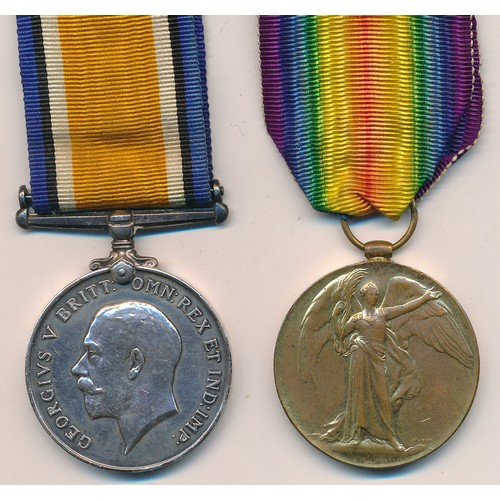 15 - First World War – J. Davies -  British War Medal & Victory Medal pair awarded to 68741 PTE. T. J. DA... 