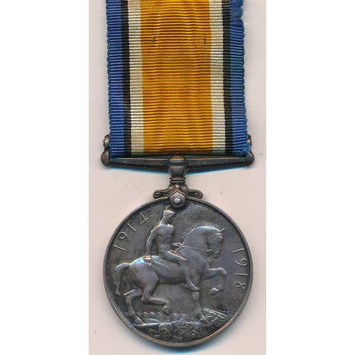 24 - First World War – Frank French – British War Medal awarded to 27735 PTE. F. FRENCH. R. BERKS. R. Wit... 