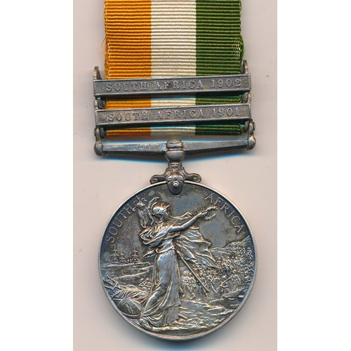 1 - Boer War – Kings South Africa Medal (KSA) Medal awarded to 29614 LCE – CORPL S. C. LESSITER R.E, wit... 