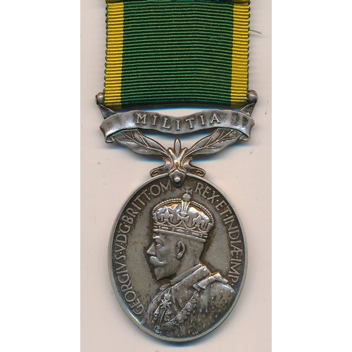 25 - For Efficient Service Specimen Medal, stamped Specimen to base.