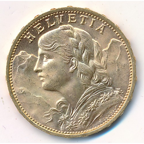 370 - Switzerland 1930B 20 francs gold coin