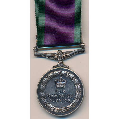 36 - Campaign Service Medal awarded to 24348354 DVR C N DAVIES  RCT with Northern Ireland bar and ribbon.... 